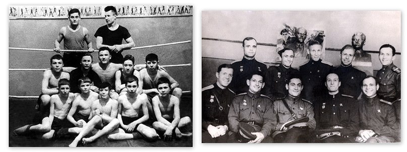 Борис Галушкин с товарищами по спорту и оружию