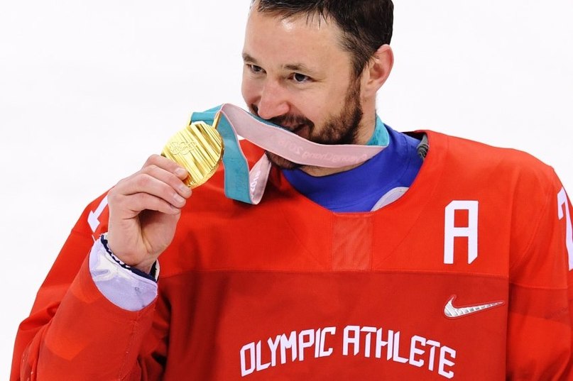 Илья Ковальчук с золотой медалью Олимпийских игр
