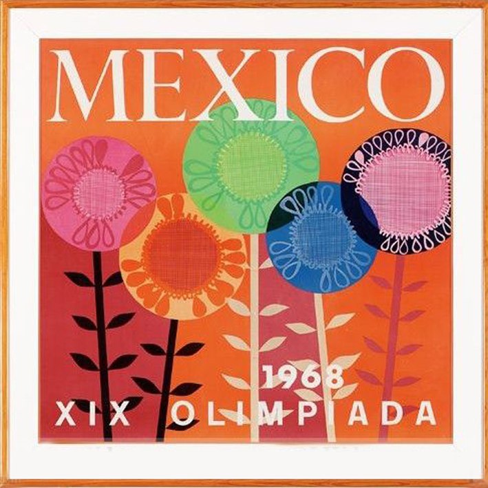 Плакат летних Олимпийских игр в Мехико